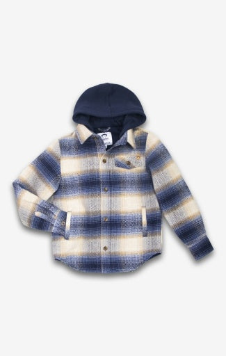 Glen Hooded Buttoned Shirt