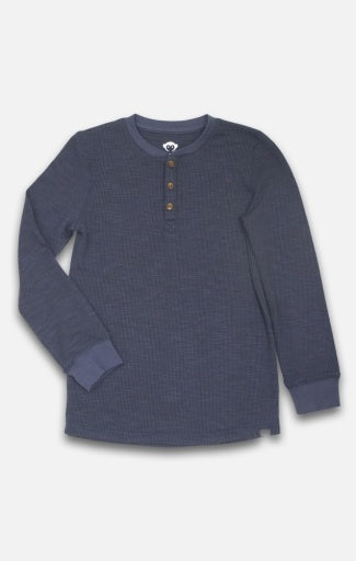 Blue Craftsman Thermal Henley