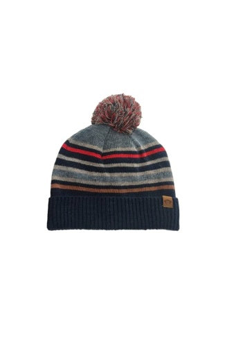 Wind Hat w/ Multicolor Pom