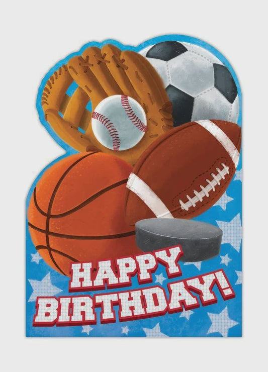 All Star Foil  Birthday Card