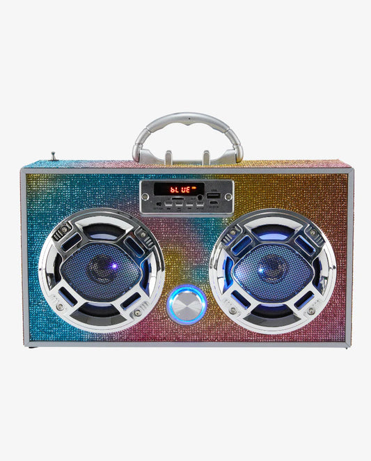 Swirl Bling Retro Wireless Boombox