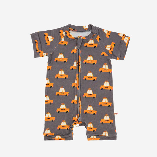 Bamboo Shortie Romper Taxi
