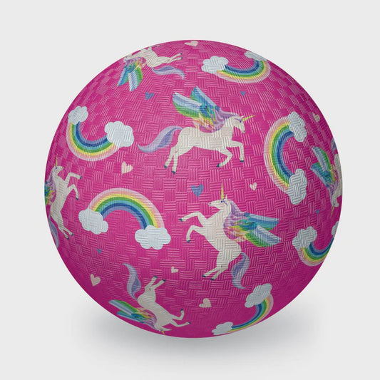 7" Playground Ball Unicorn Rainbow
