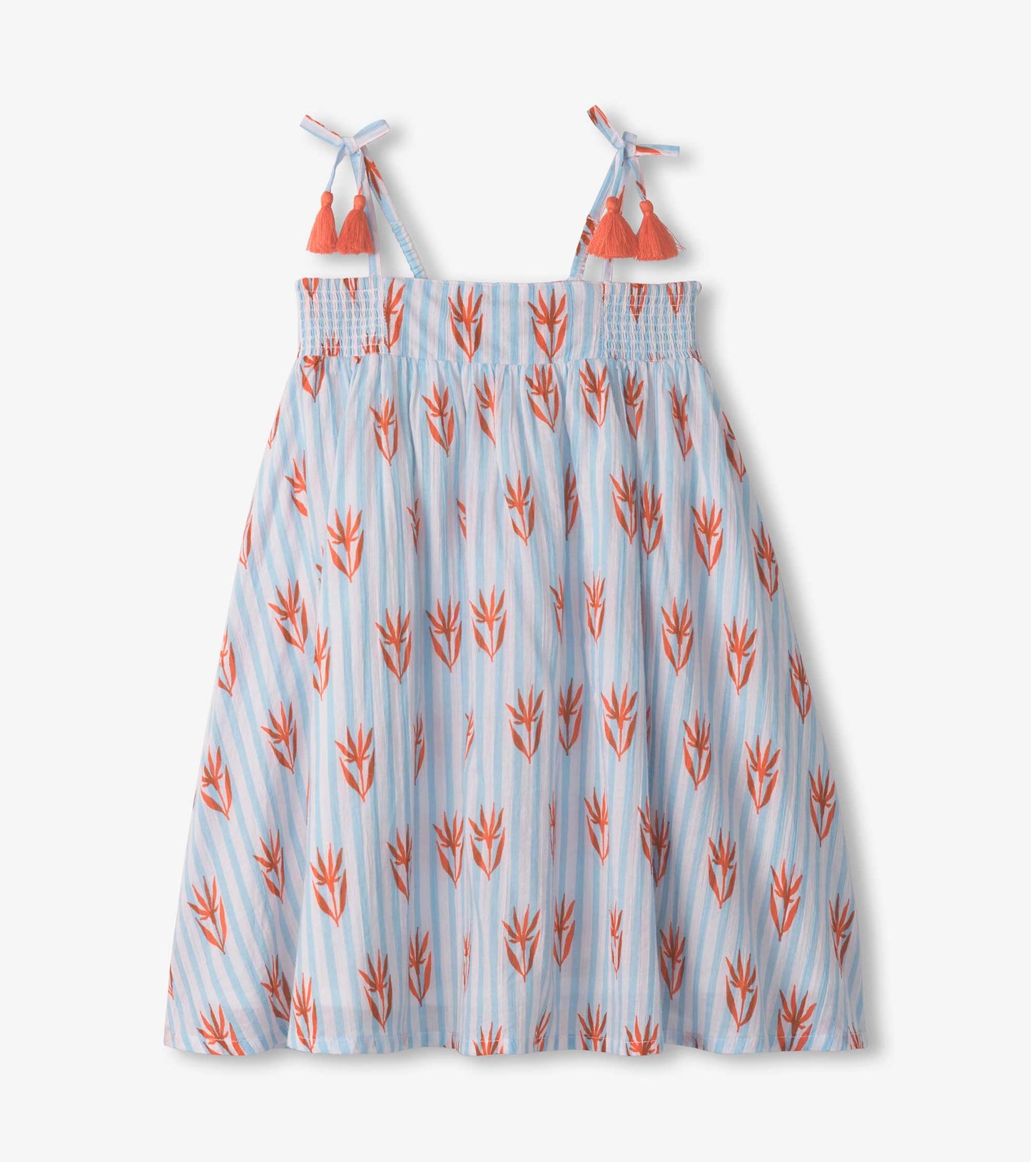 Crinkle Gauze Ticking Dress