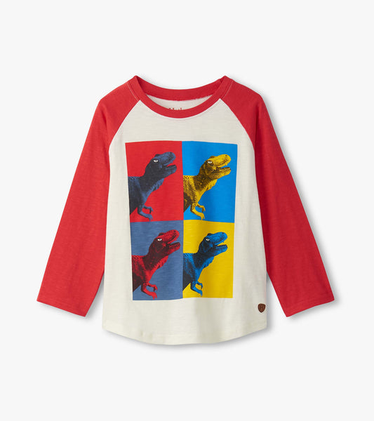 Dinos Cubed Raglan Sleeve Tee