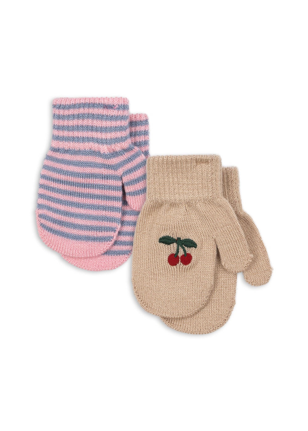 Cherry Stripe Filla Mittens 2 Pack