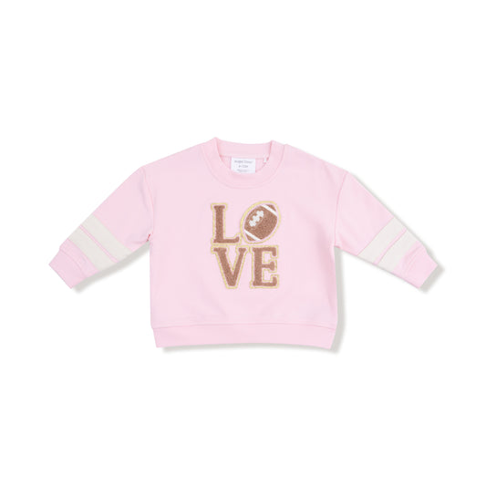 Terry Sport Drop Sleeve Varsity Sweater