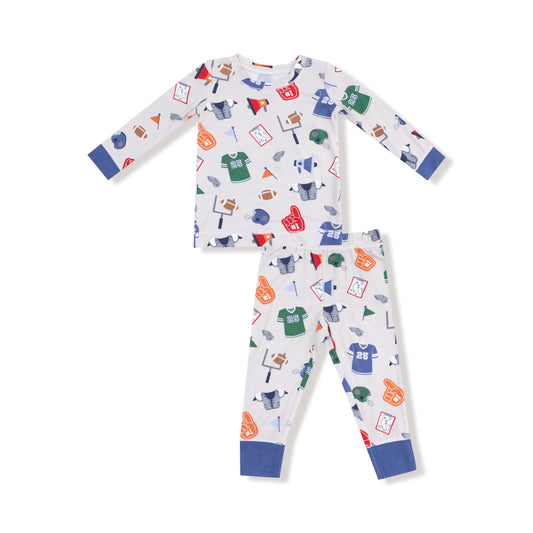 Game Day Grey LS Toddler Loungewear