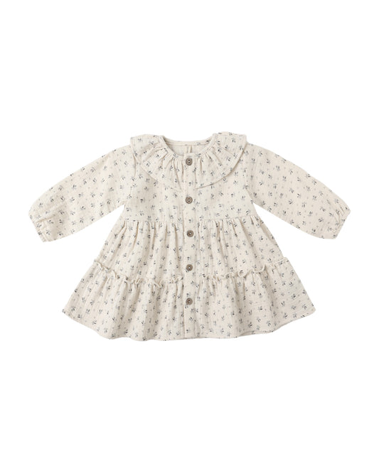 Bluebell Ruffle Collar LS Dress