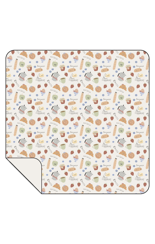 Bonjour Breakfast Swaddle Blanket