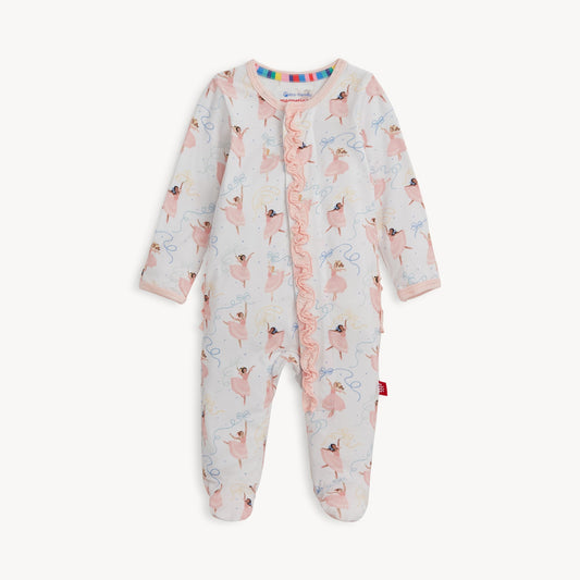 Pretty Plies Modal Ruffle Footie