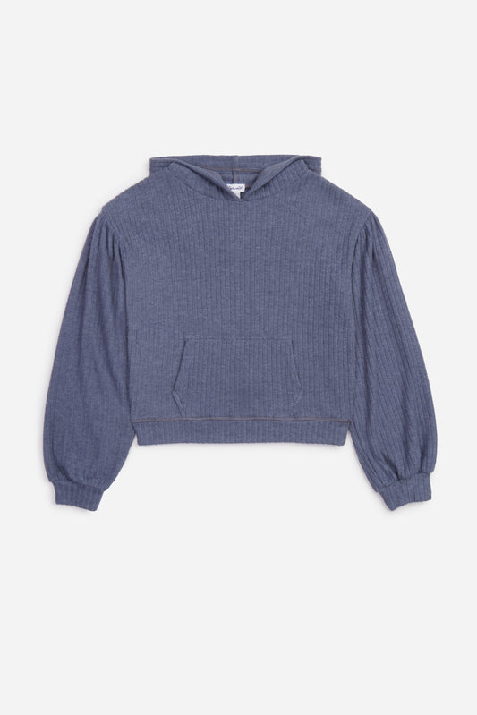 Ash Navy London Rib Hoodie