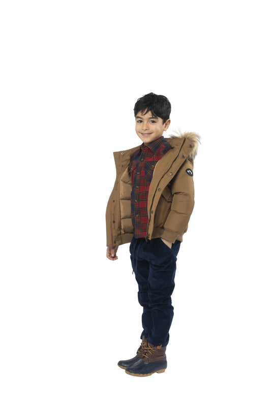 Holiday Plaid Kid LS Flannel