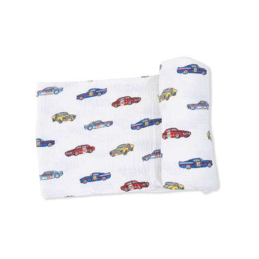 Race Cars - Swaddle Blanket