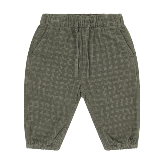 Windowpane Cord Lined Pant