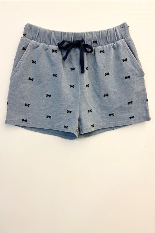 Bow Embroidered Shorts