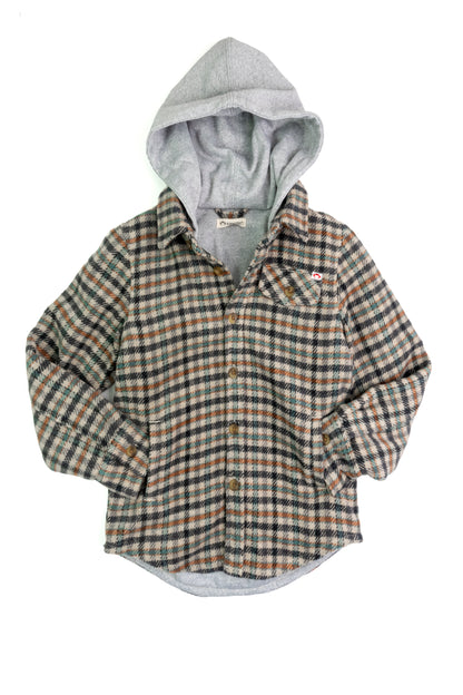 Glen Hooded Shirt