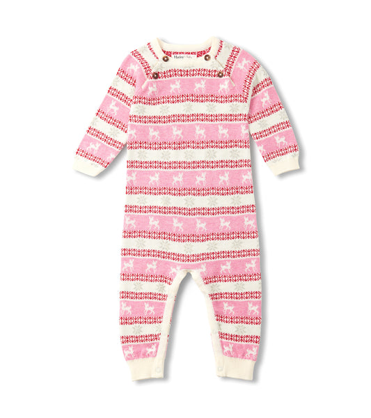 Doe Fair Isle Knit LS Romper / 1250