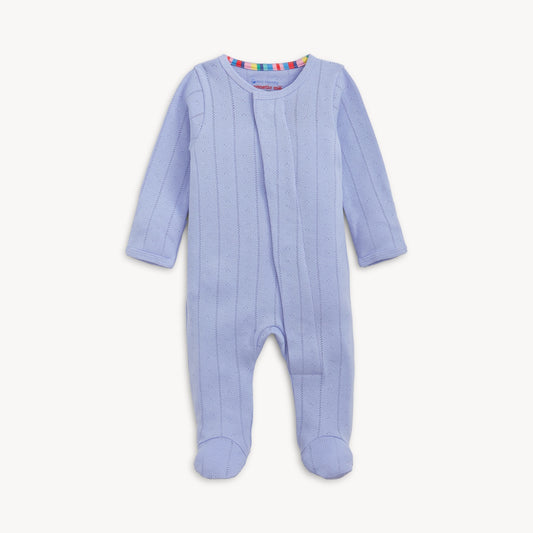 Mag Pointelle Footie Lilac