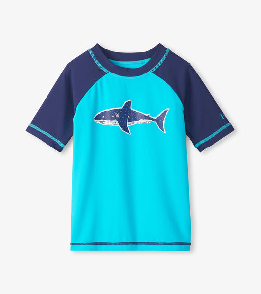Shark Print SS Rashguard