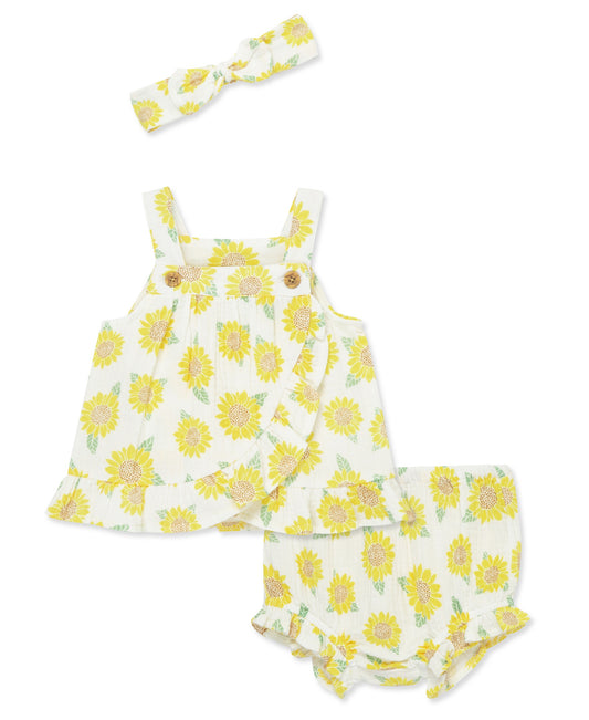 3pc Sunflower Sunsuit