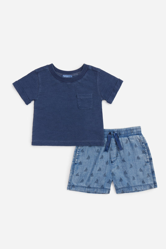 Sail Away Toddler Short Set