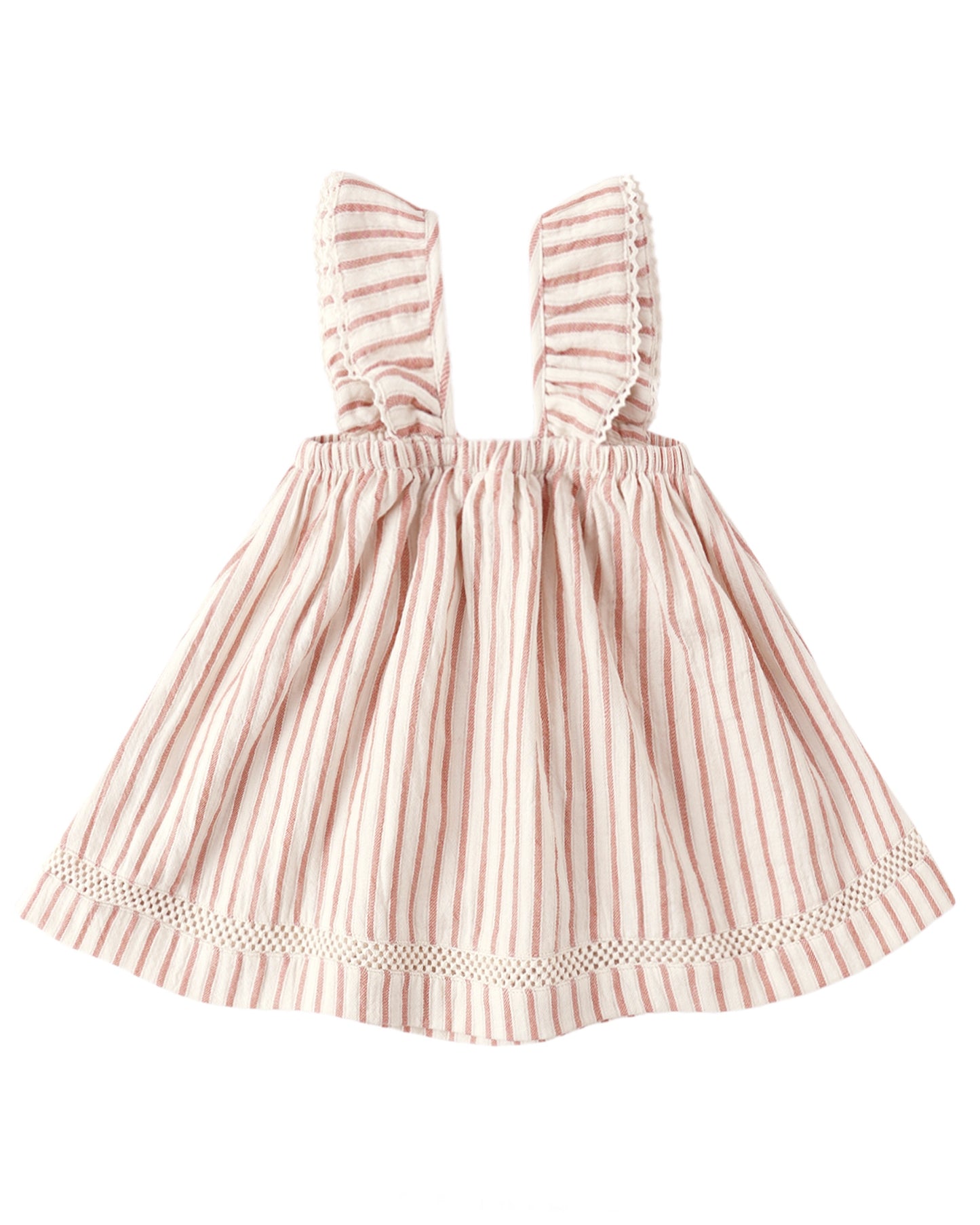 Ruffle Tank Dress in Vintage Stripe