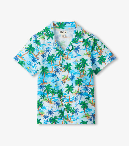 Deserted Island Jersey Toddler Button Down