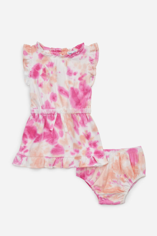 Hibiscus Tie Dye Baby Dress