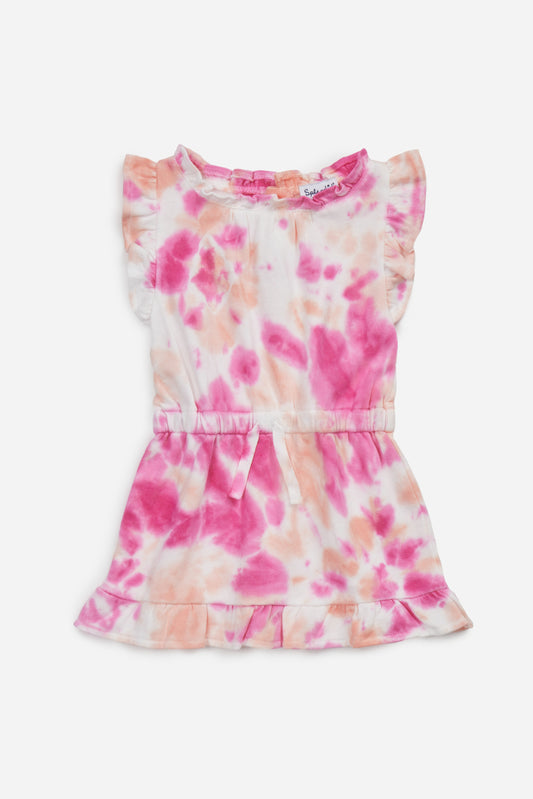 Hibiscus Tie Dye Toddler Dress
