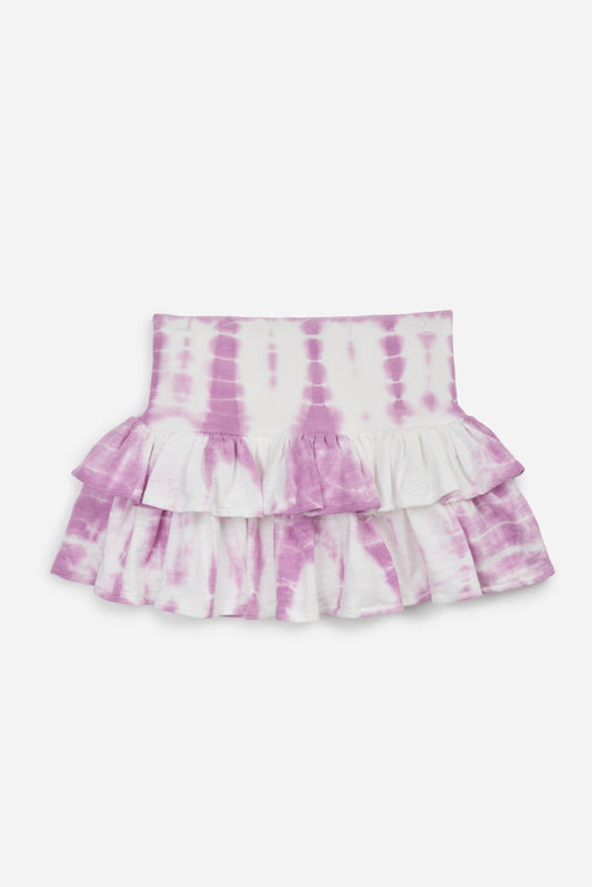 Capri Tie-dye Ruffle Skirt