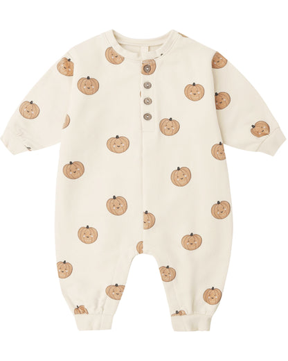 Relaxed Fleece Jumpsuit || Pumpkins