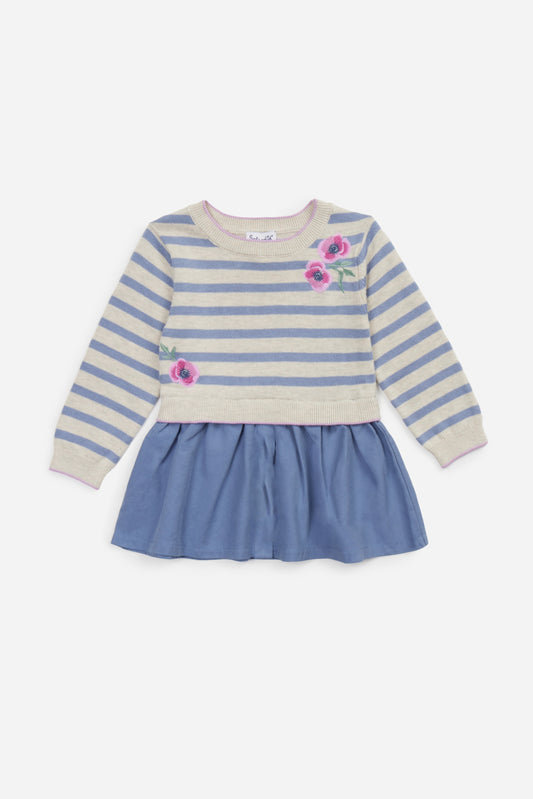 Stripe Flower Dress