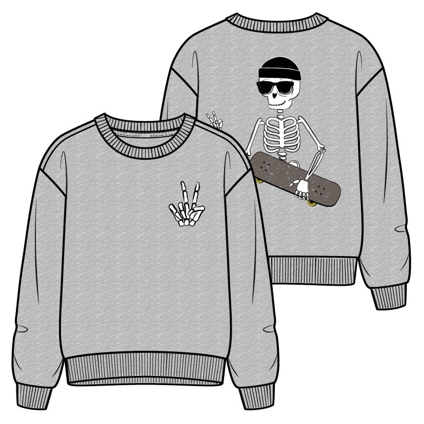 Skeleton Skater Sweatshirt