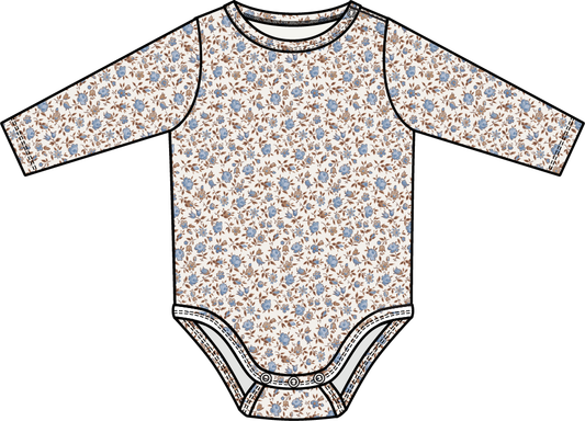 Hazel Floral Long Sleeve Bodysuit Set