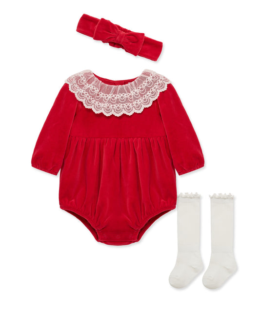 Velvet Lace Bubble Set