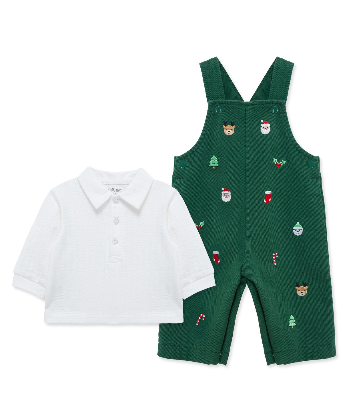 Merry Holiday Overall Set