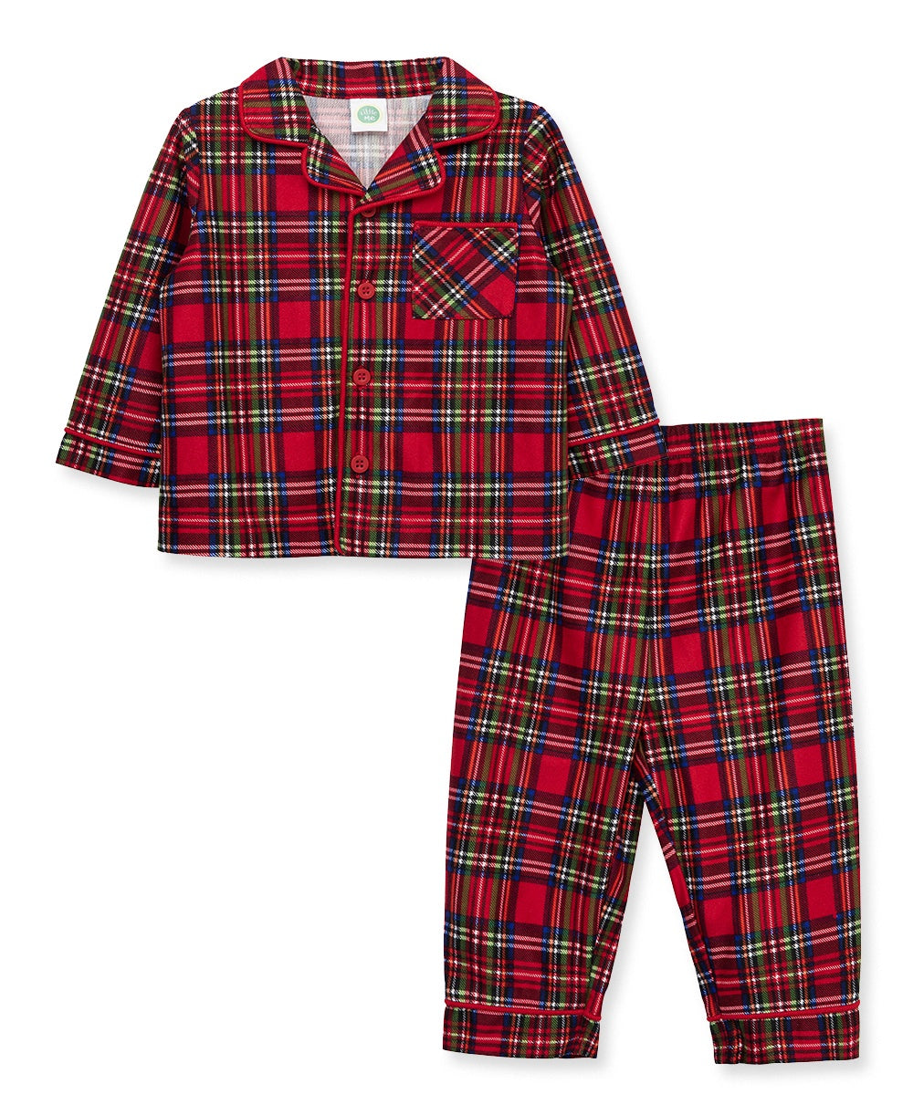 Plaid Coat Kid PJ Set