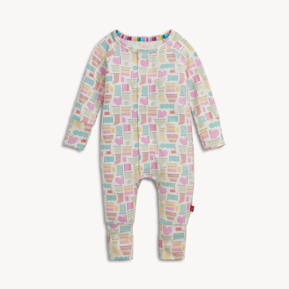 Heart Knitting Convertible Coverall