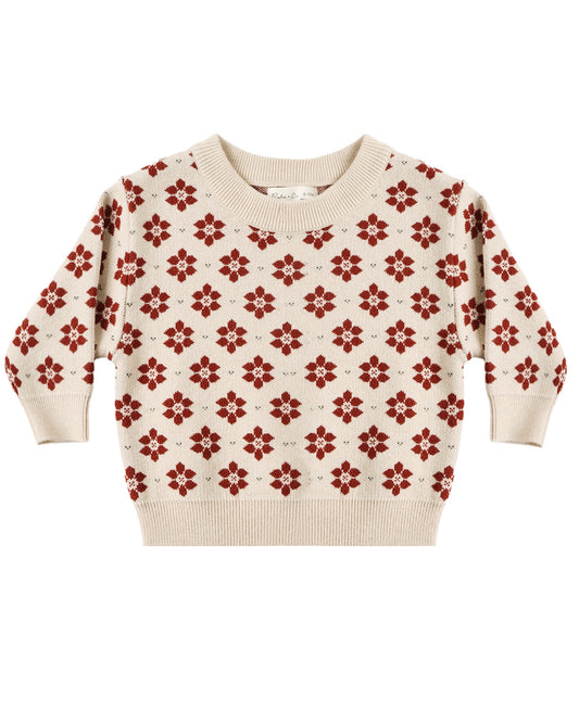 Shiloh Sweater Poinsettia