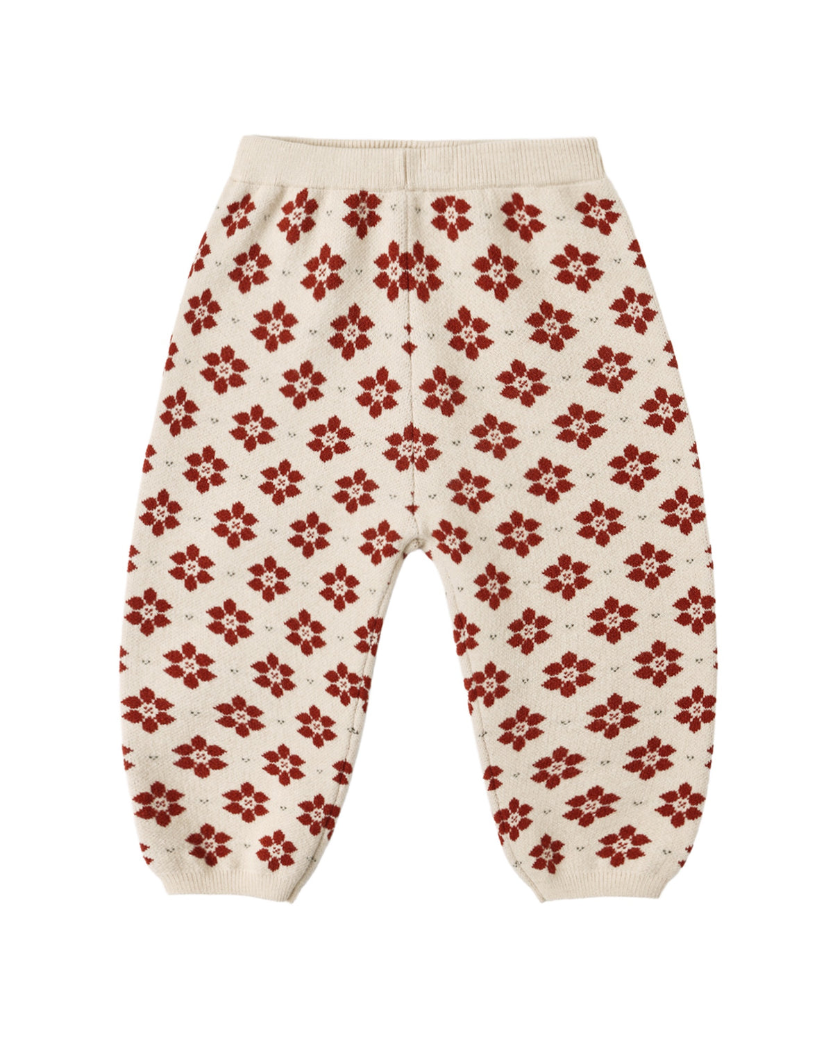 Knit Pants Poinsettia