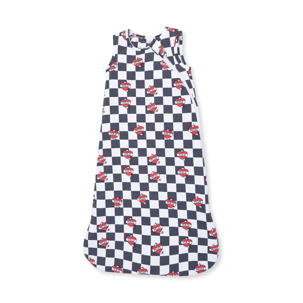 Heart Tattoo Checkered Sleep Bag