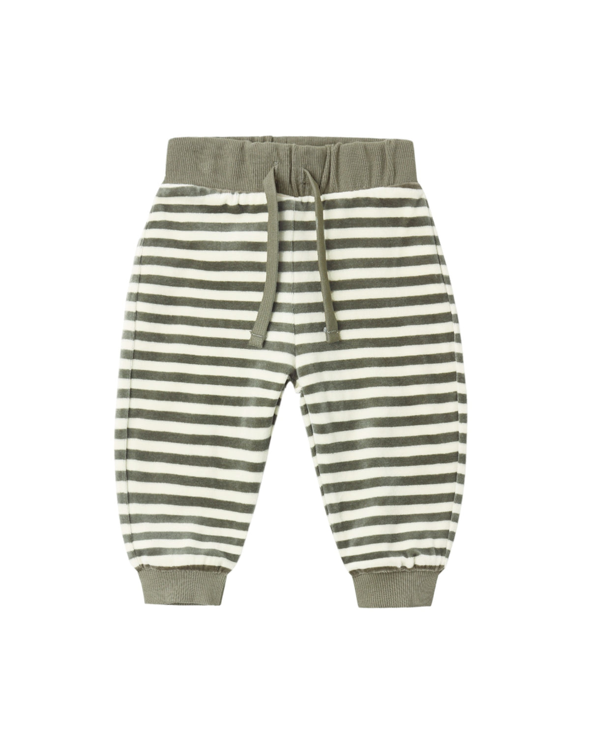 Striped Velour Relaxed Sweatpants