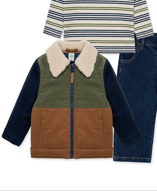 Colorblock Sherpa Jacket