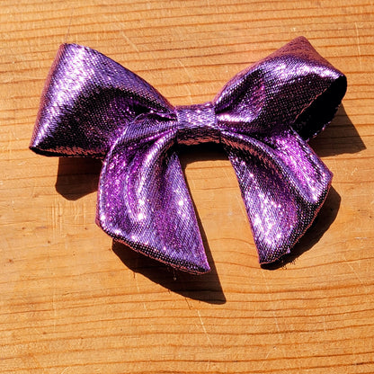 Metallic Lamé Bowtie with Tails