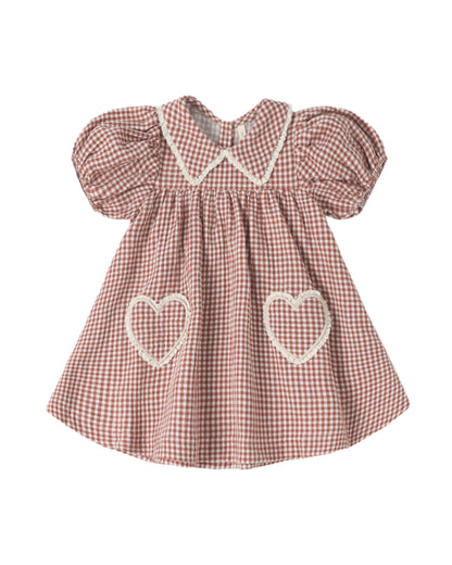 Coraline Gingham Dress w/ Heart Pockets Todd