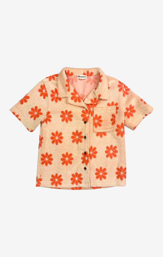 Girls Resort Shirt-Daisies
