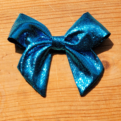 Metallic Lamé Bowtie with Tails