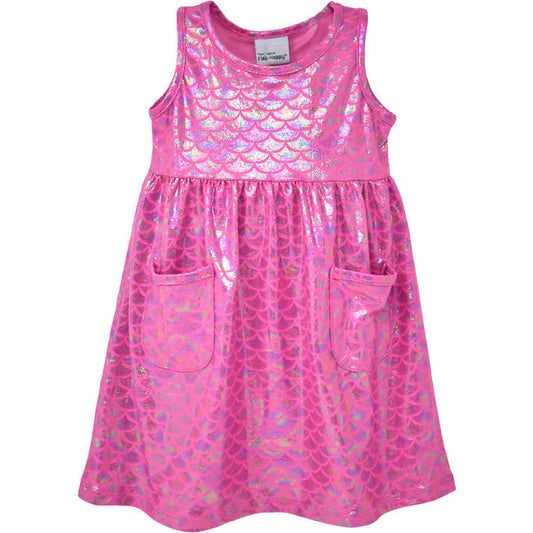 Dahlia 50 SPF Dress-pink scales : 18m