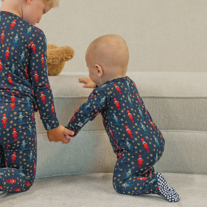 Nutcracker Zipper Footie